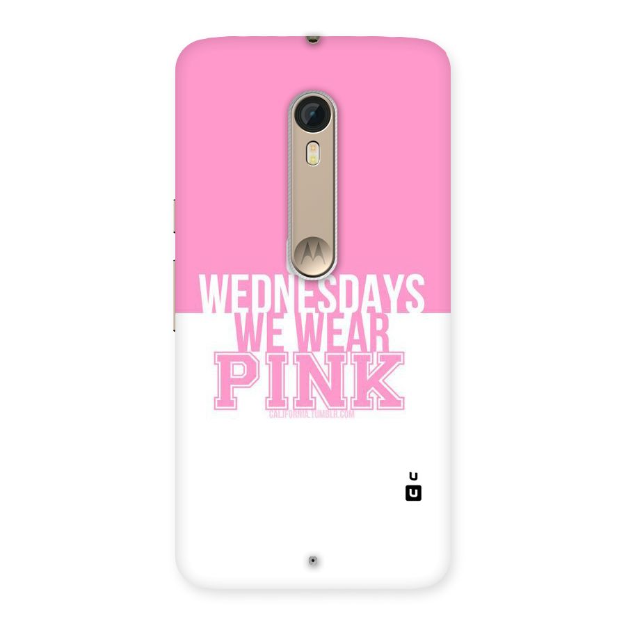 Wear Pink Back Case for Motorola Moto X Style