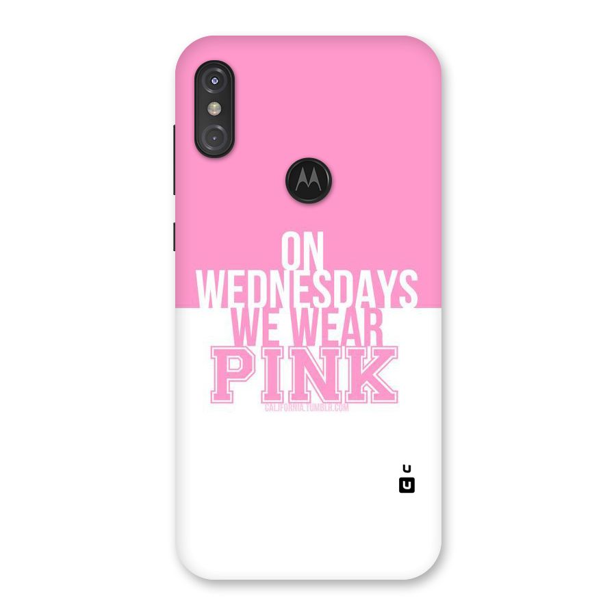 Wear Pink Back Case for Motorola One Power