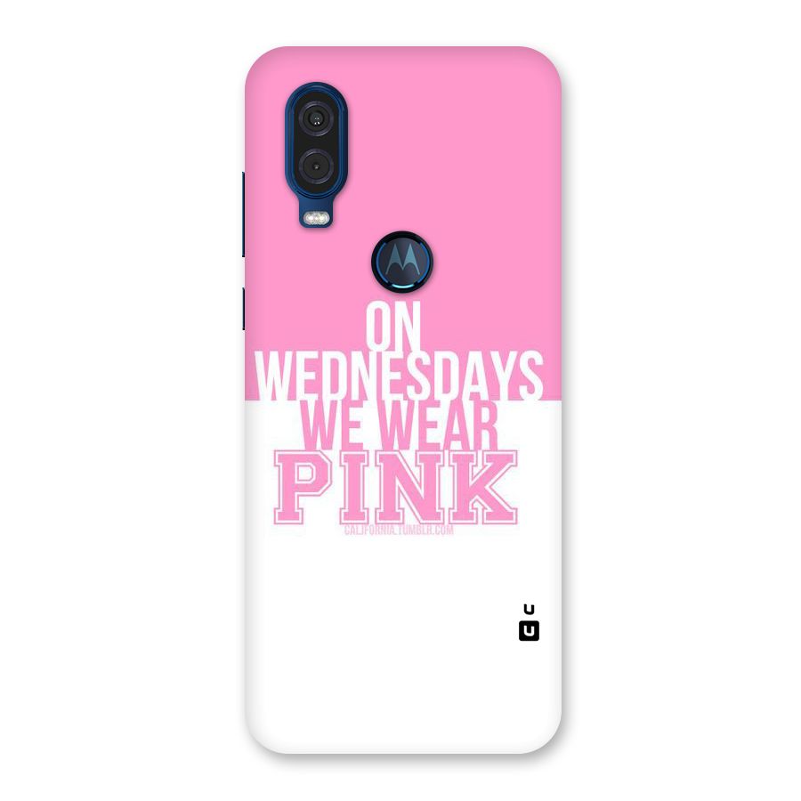 Wear Pink Back Case for Motorola One Vision