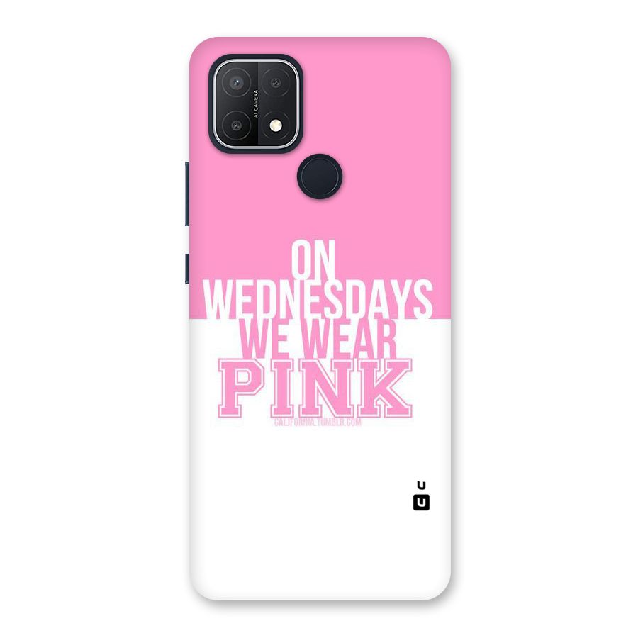 Wear Pink Back Case for Oppo A15