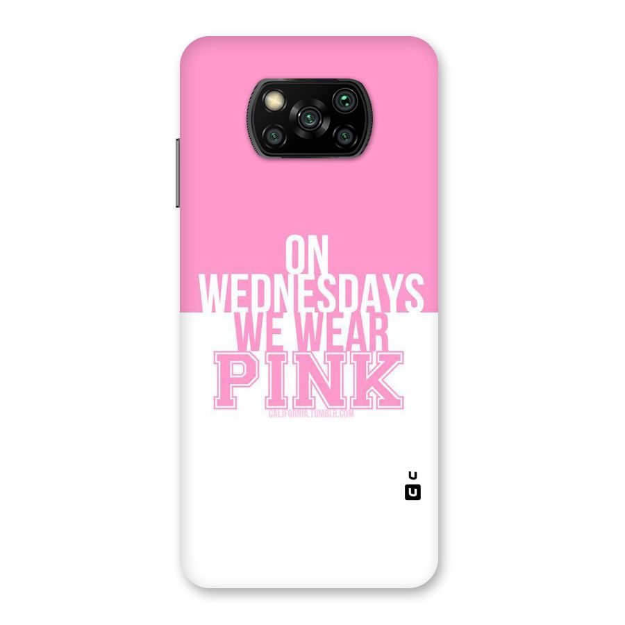 Wear Pink Back Case for Poco X3