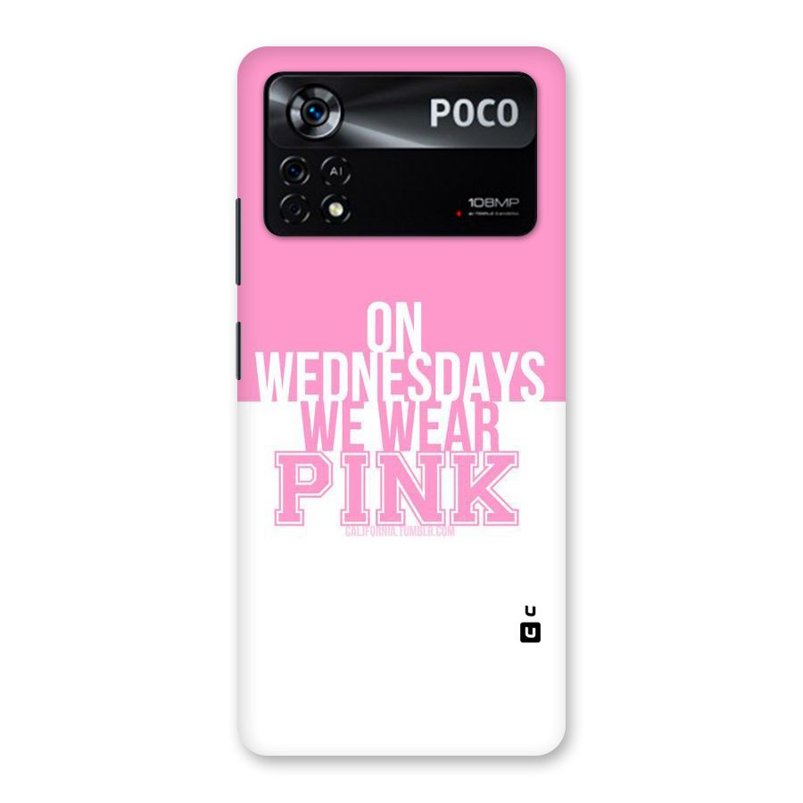 Wear Pink Back Case for Poco X4 Pro 5G
