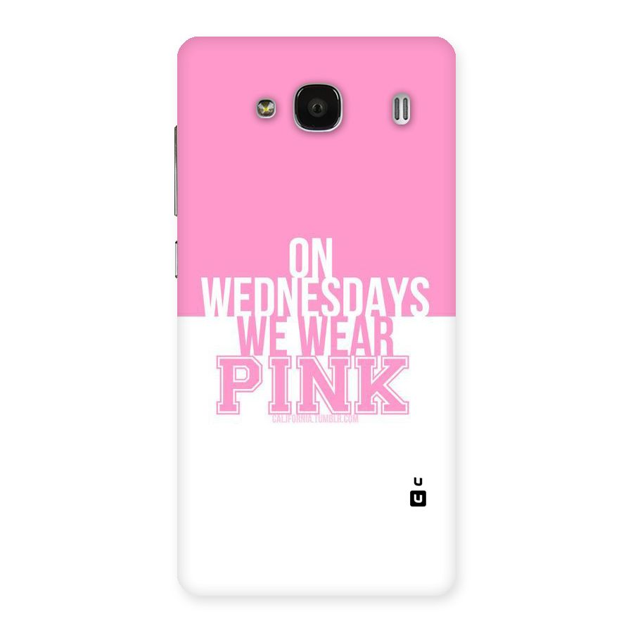 Wear Pink Back Case for Redmi 2 Prime