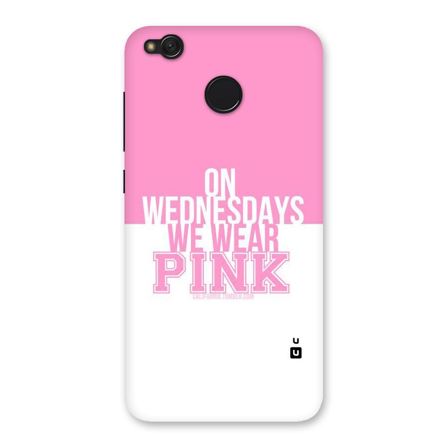 Wear Pink Back Case for Redmi 4