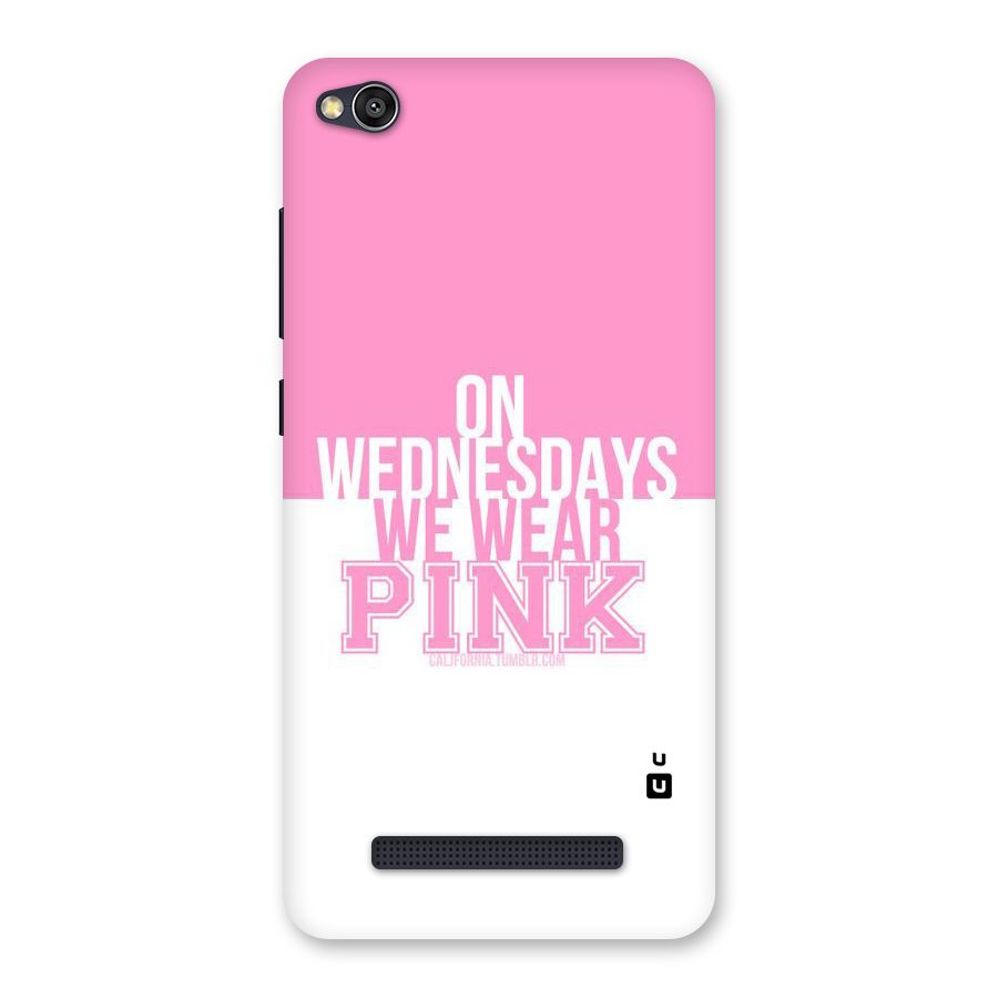 Wear Pink Back Case for Redmi 4A