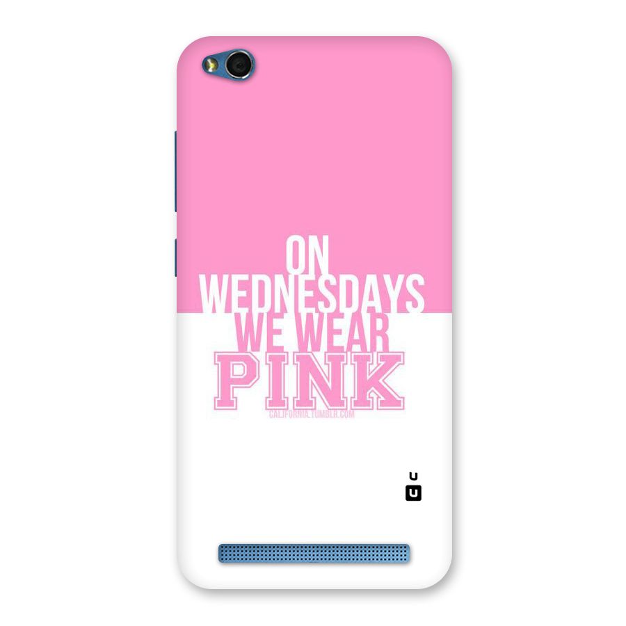 Wear Pink Back Case for Redmi 5A