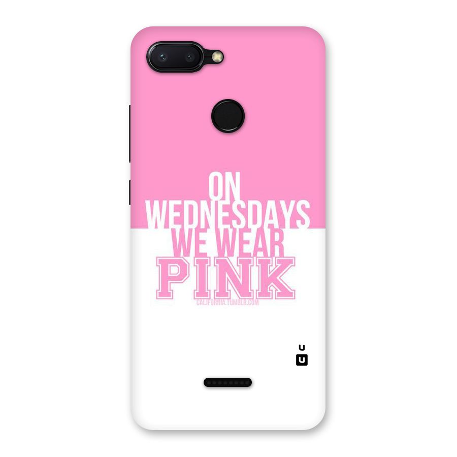 Wear Pink Back Case for Redmi 6
