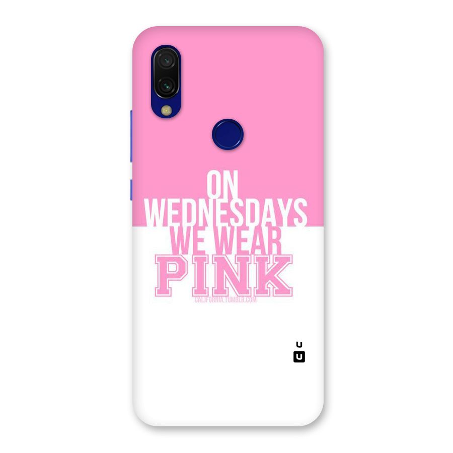 Wear Pink Back Case for Redmi 7