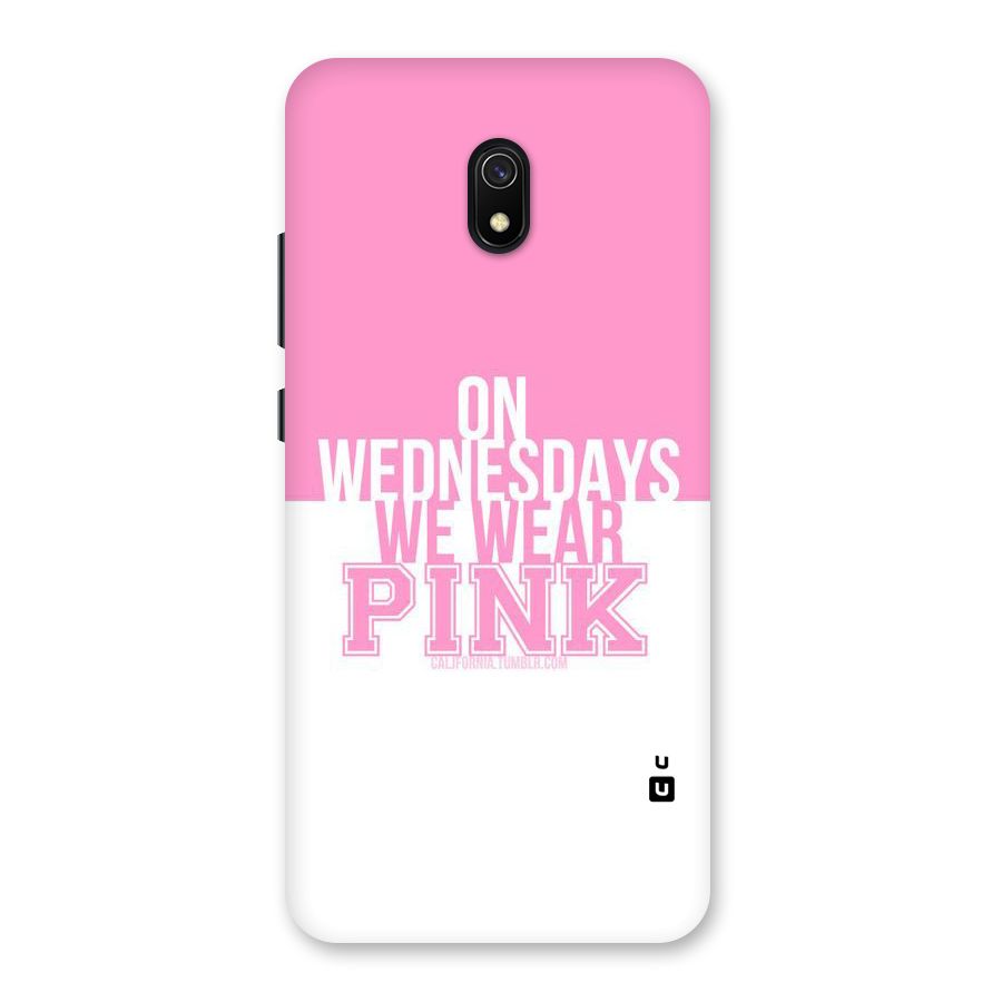 Wear Pink Back Case for Redmi 8A