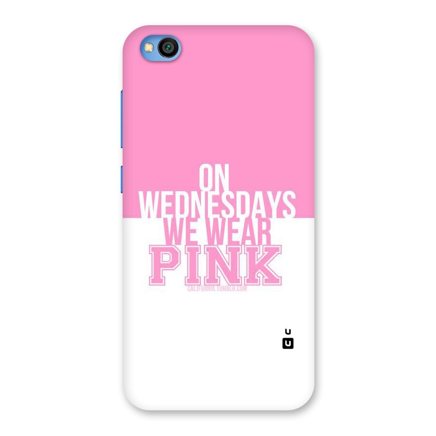 Wear Pink Back Case for Redmi Go