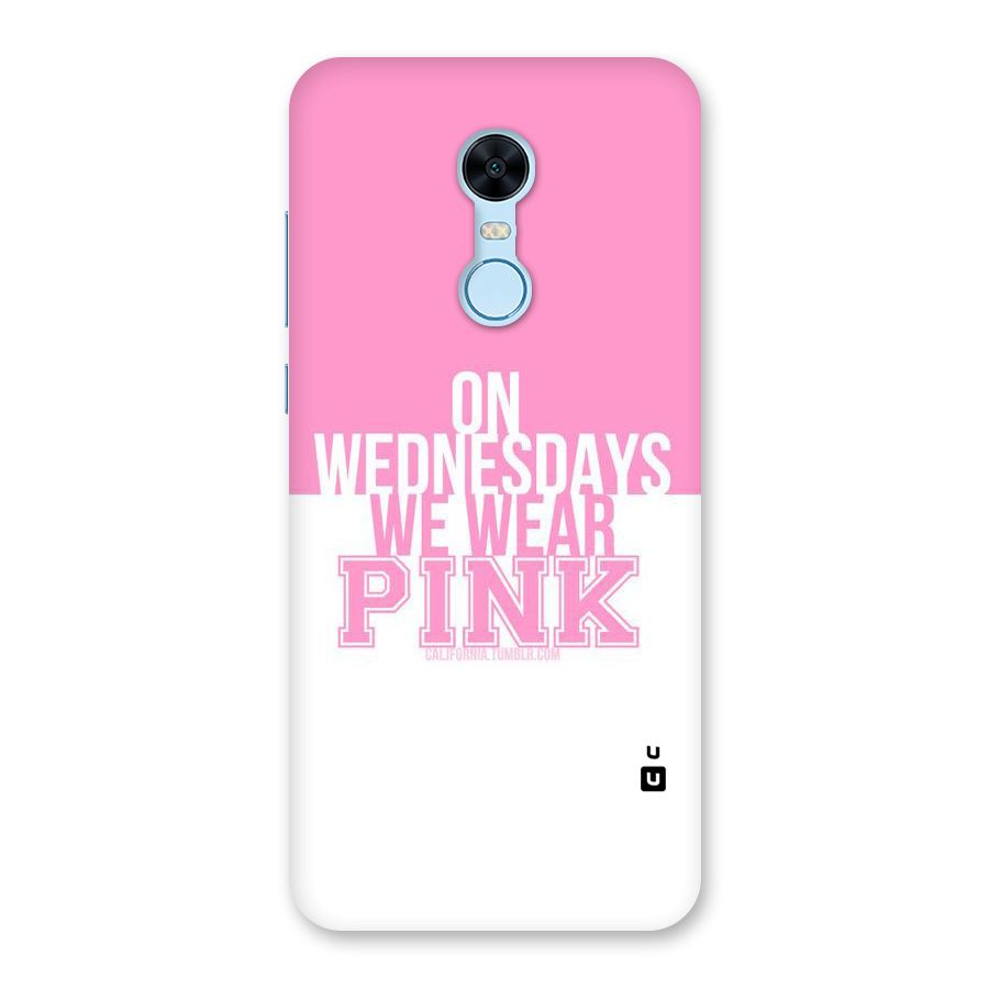 Wear Pink Back Case for Redmi Note 5