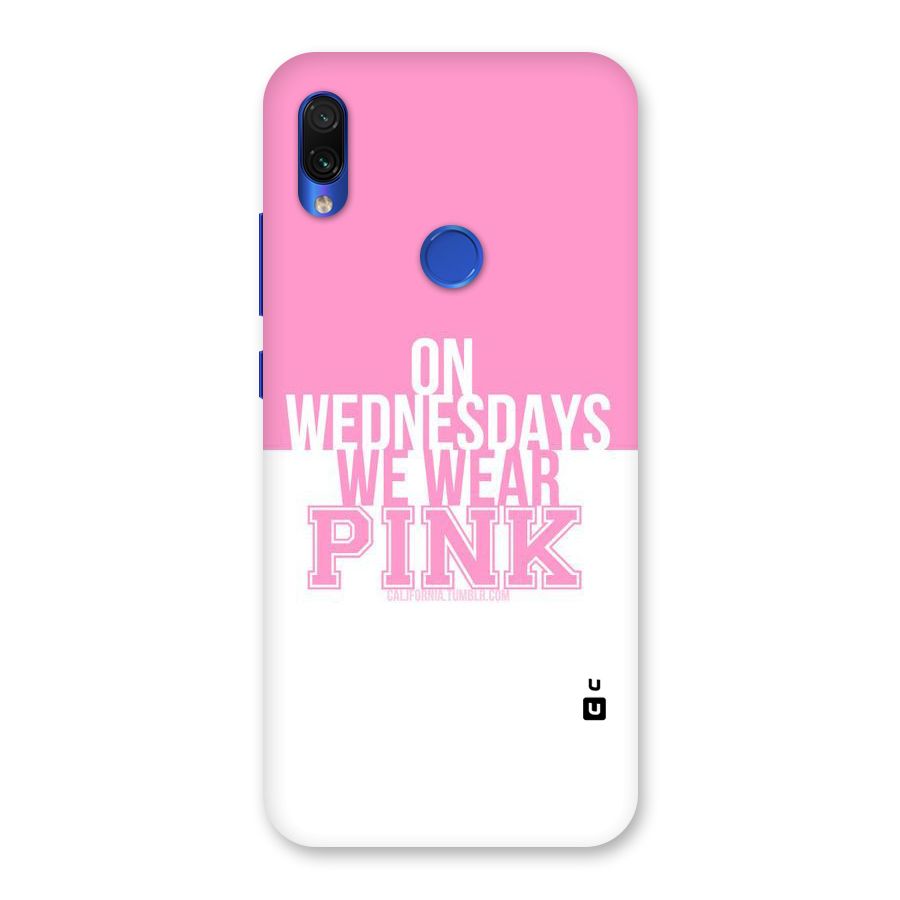 Wear Pink Back Case for Redmi Note 7S