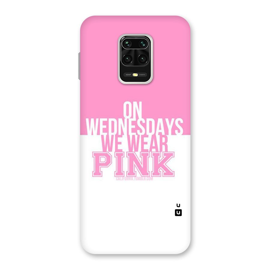 Wear Pink Back Case for Redmi Note 9 Pro