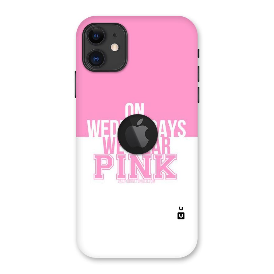 Wear Pink Back Case for iPhone 11 Logo Cut