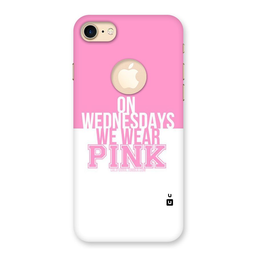 Wear Pink Back Case for iPhone 7 Logo Cut