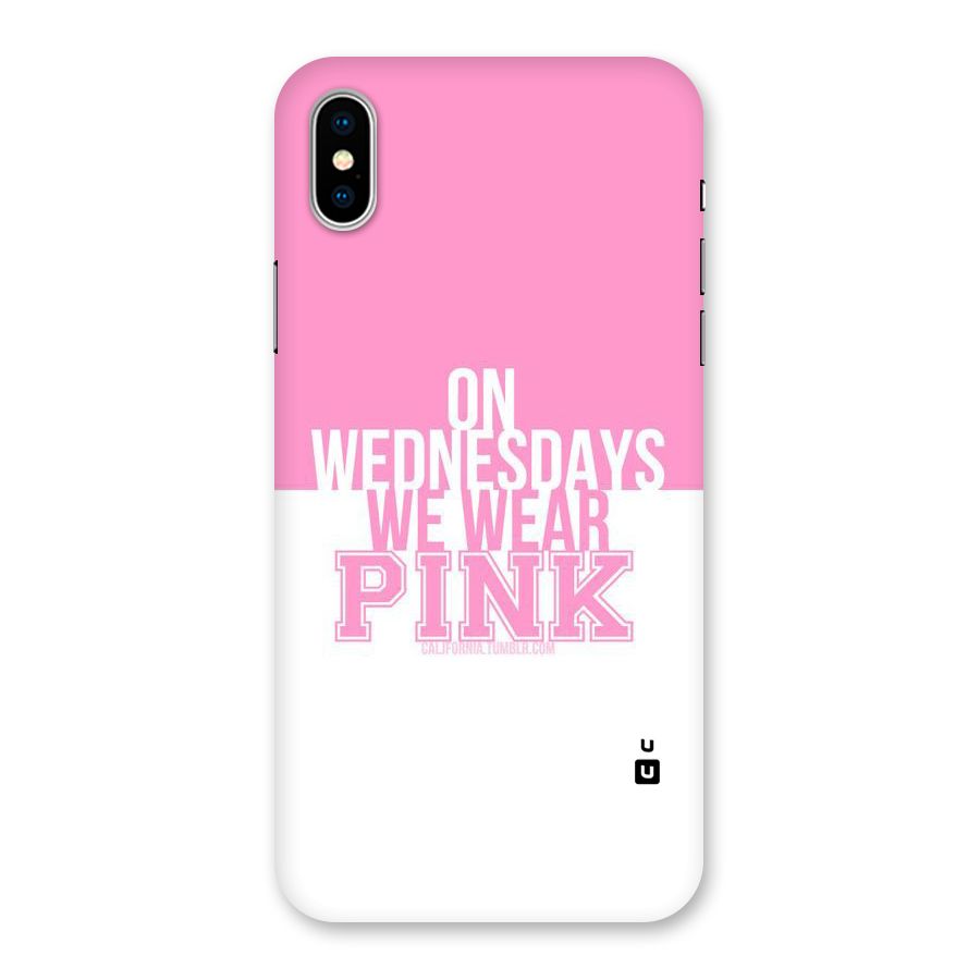 Wear Pink Back Case for iPhone XS