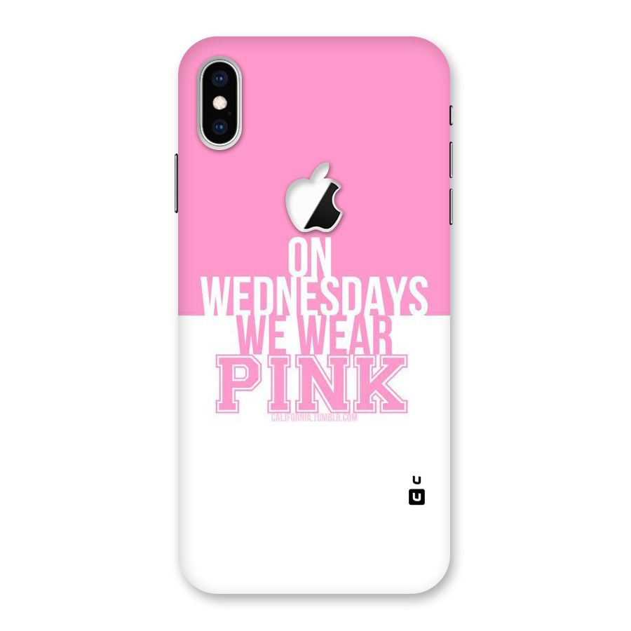Wear Pink Back Case for iPhone XS Max Apple Cut