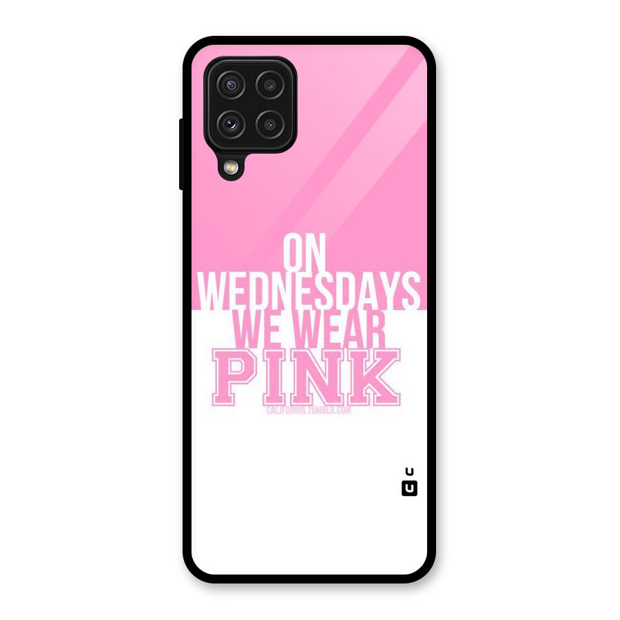 Wear Pink Glass Back Case for Galaxy A22 4G