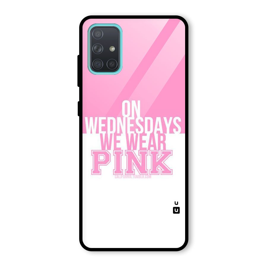 Wear Pink Glass Back Case for Galaxy A71