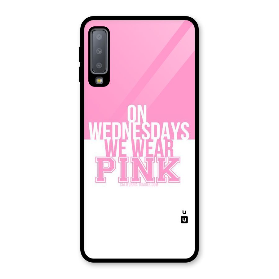 Wear Pink Glass Back Case for Galaxy A7 (2018)