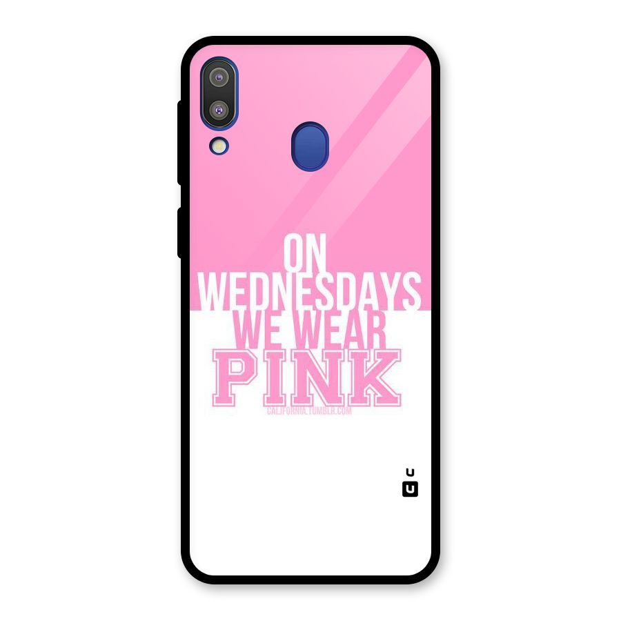 Wear Pink Glass Back Case for Galaxy M20