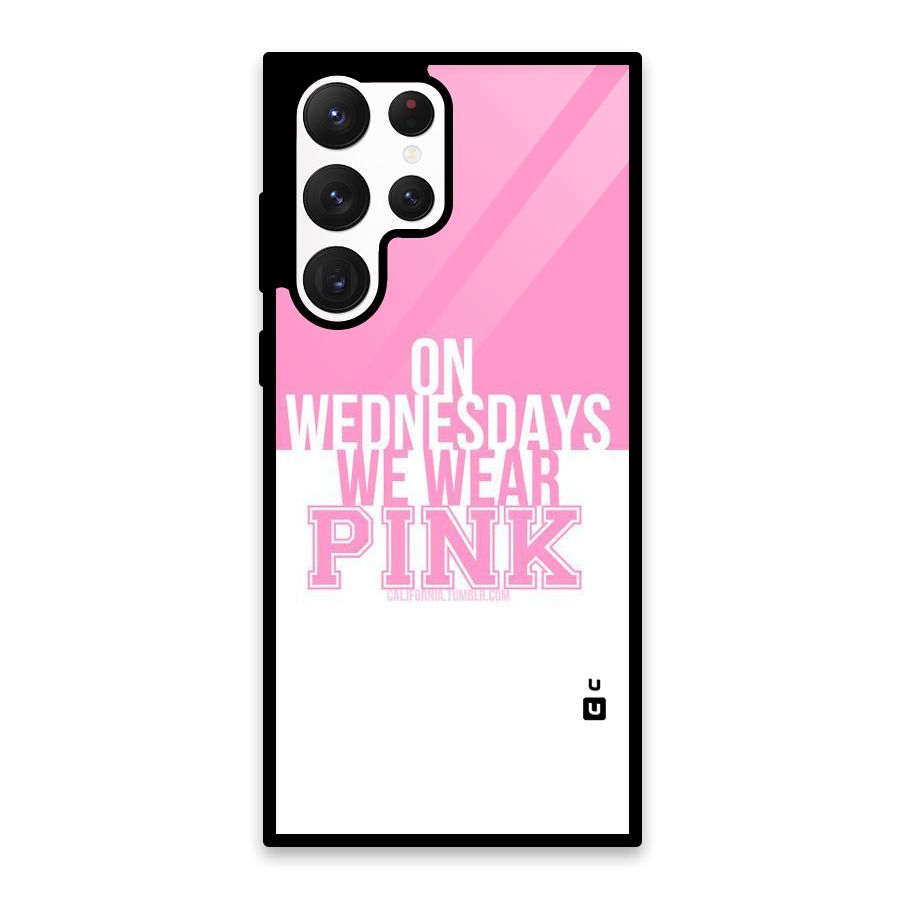 Wear Pink Glass Back Case for Galaxy S22 Ultra 5G