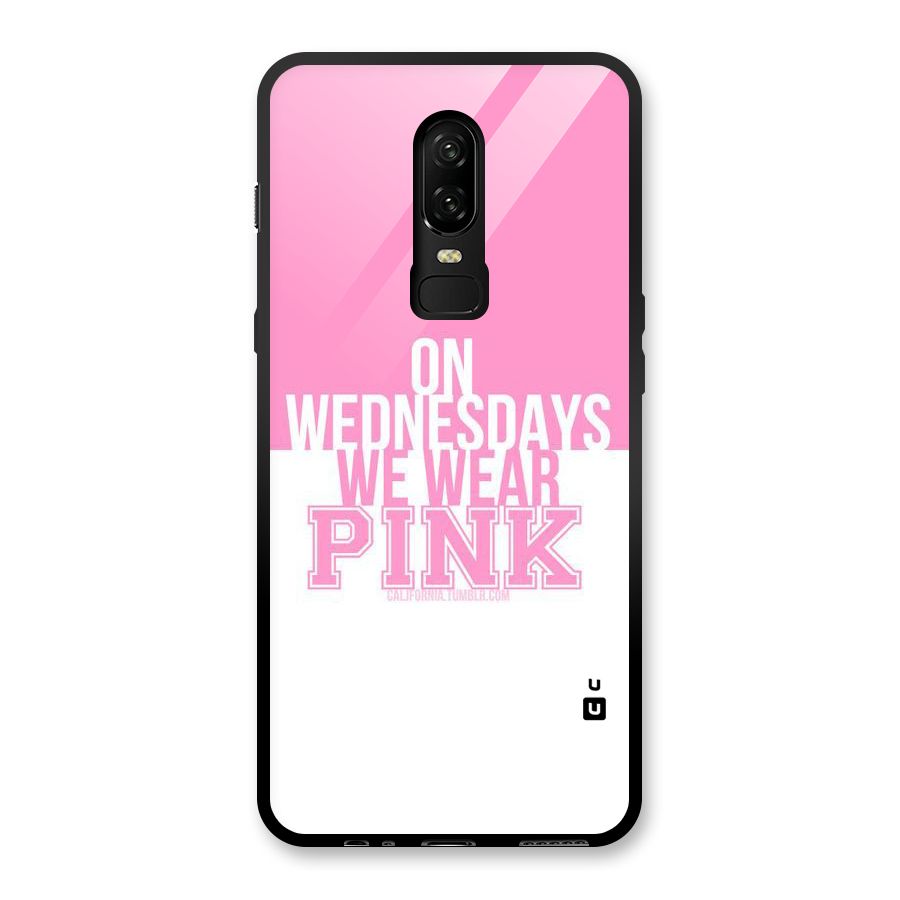 Wear Pink Glass Back Case for OnePlus 6