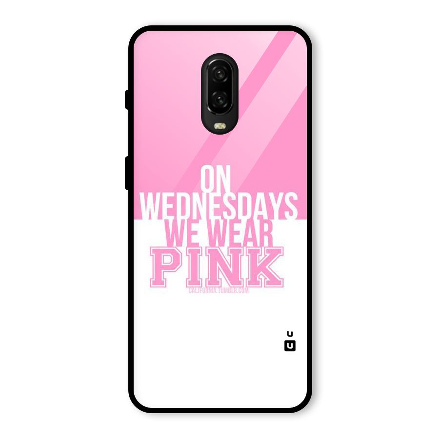 Wear Pink Glass Back Case for OnePlus 6T