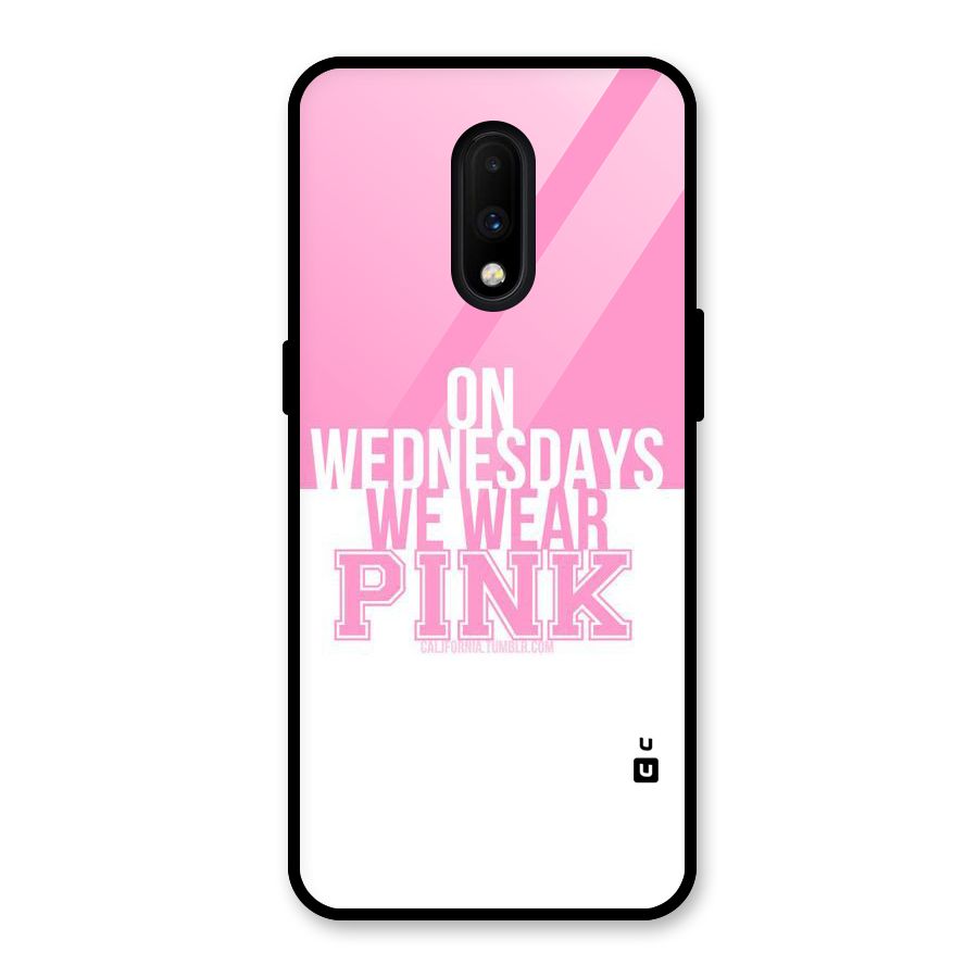 Wear Pink Glass Back Case for OnePlus 7