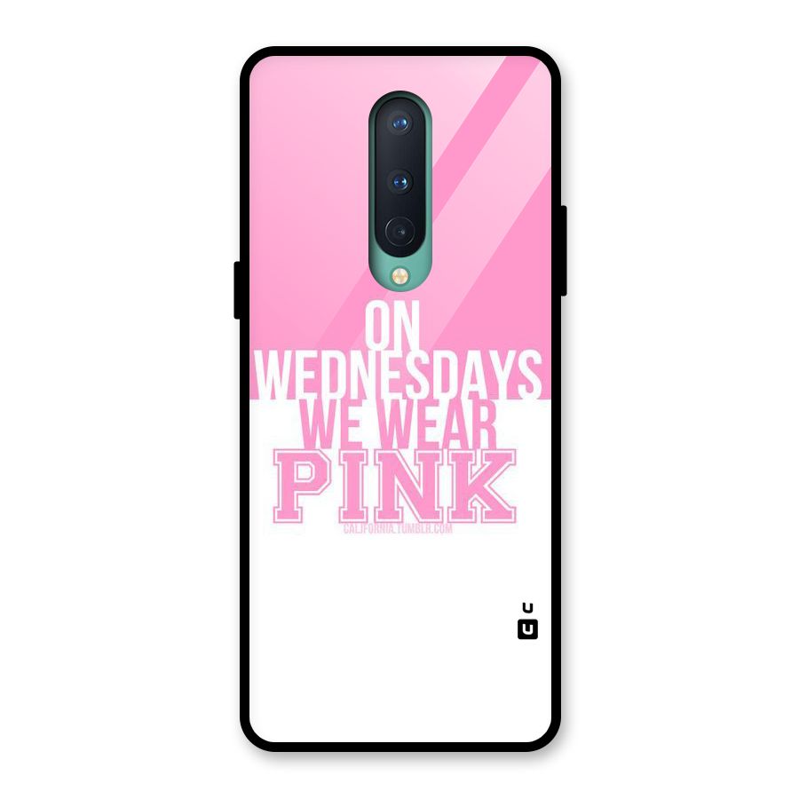 Wear Pink Glass Back Case for OnePlus 8
