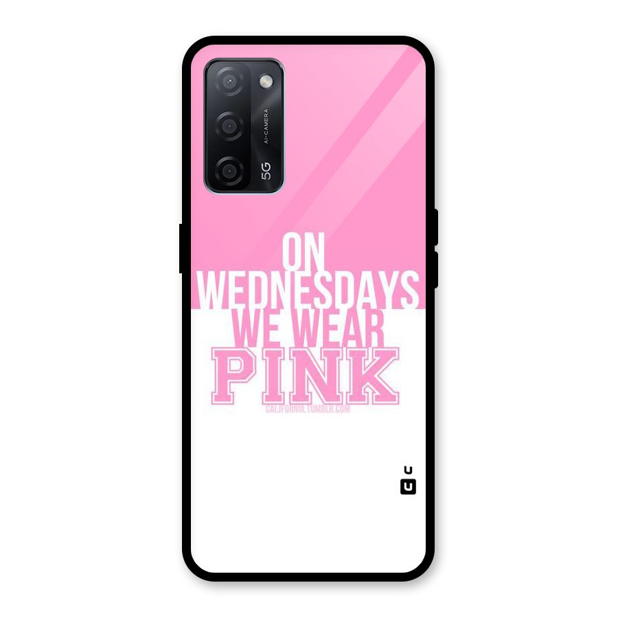 Wear Pink Glass Back Case for Oppo A53s 5G