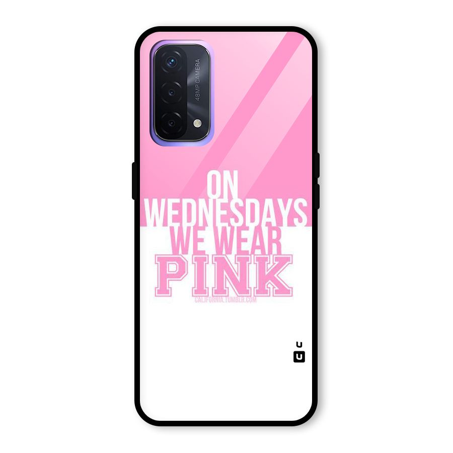 Wear Pink Glass Back Case for Oppo A74 5G