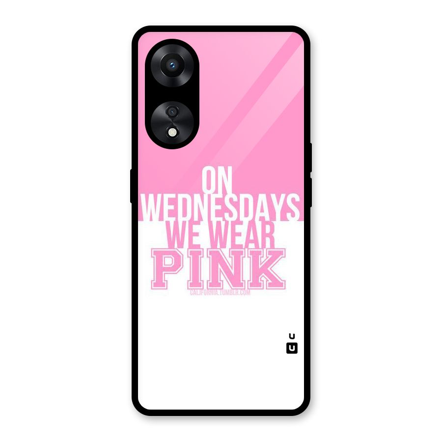 Wear Pink Glass Back Case for Oppo A78