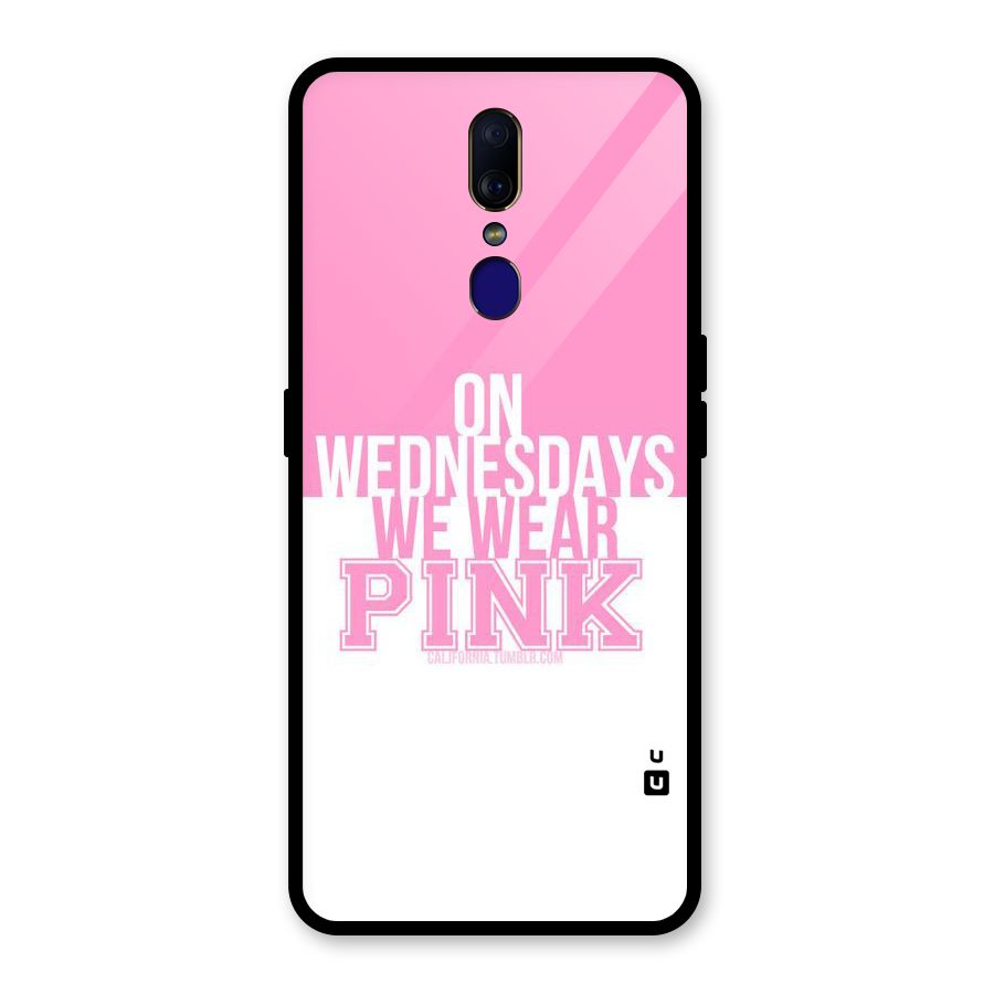 Wear Pink Glass Back Case for Oppo F11