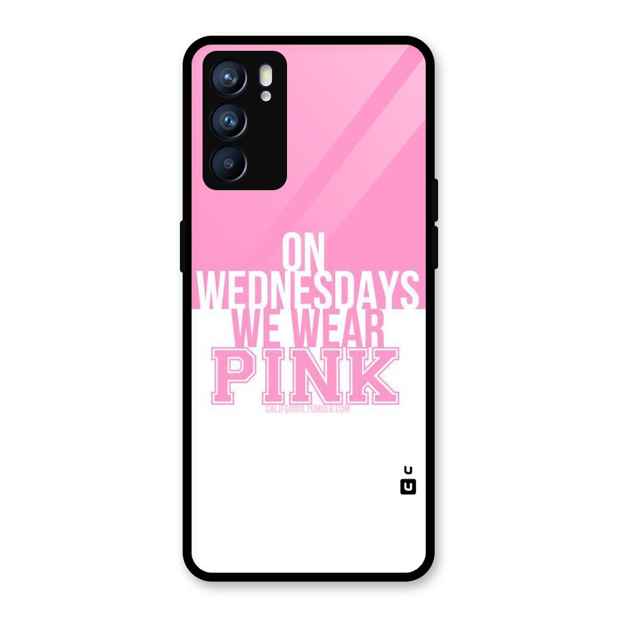 Wear Pink Glass Back Case for Oppo Reno6 5G
