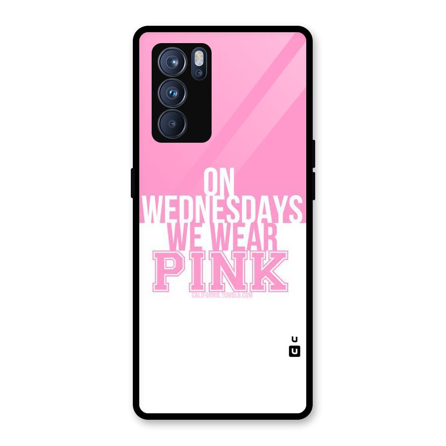 Wear Pink Glass Back Case for Oppo Reno6 Pro 5G