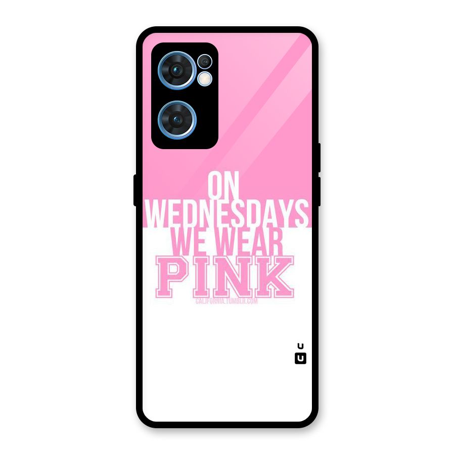 Wear Pink Glass Back Case for Oppo Reno7 5G