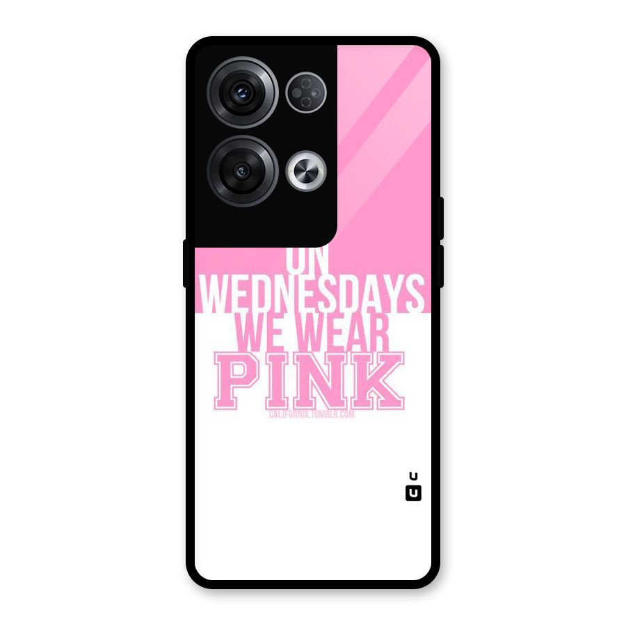 Wear Pink Glass Back Case for Oppo Reno8 Pro 5G