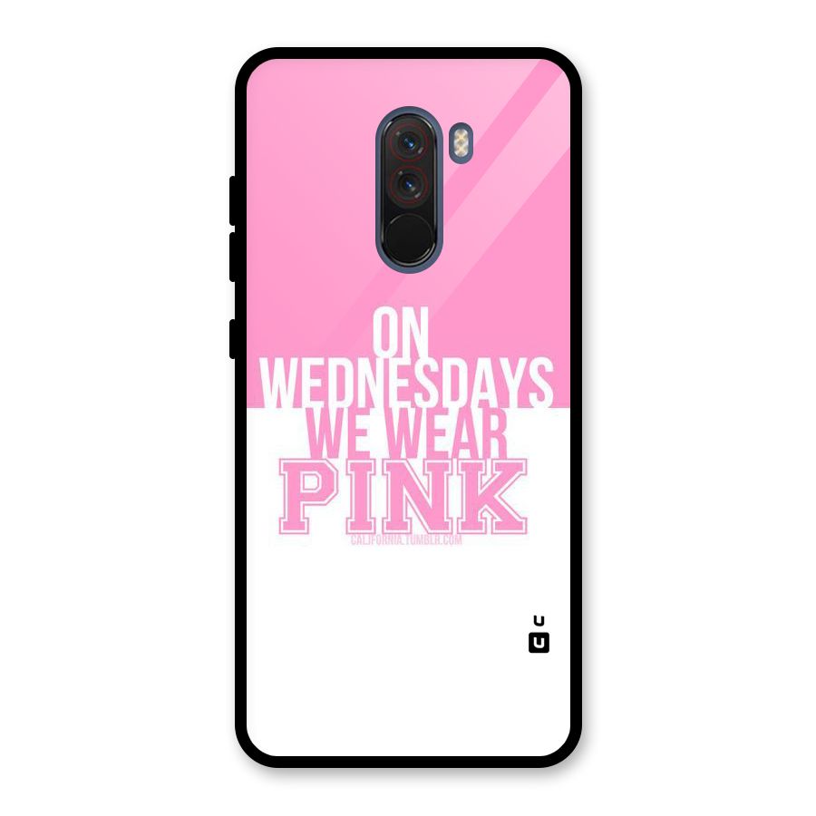 Wear Pink Glass Back Case for Poco F1