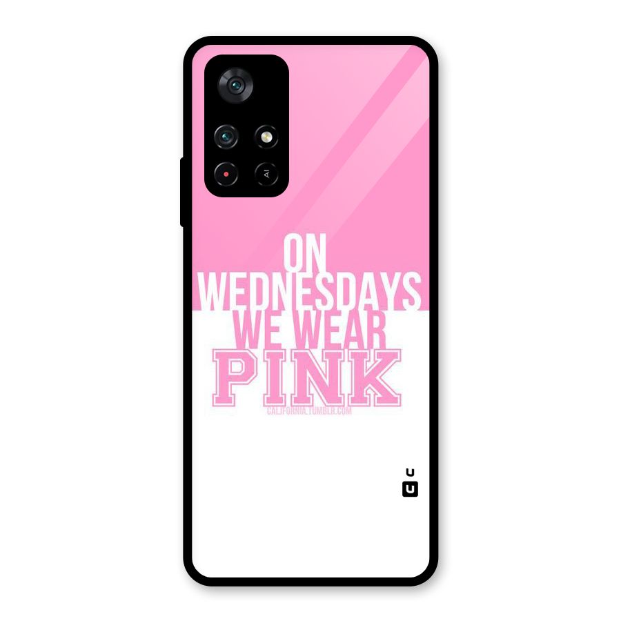 Wear Pink Glass Back Case for Poco M4 Pro 5G