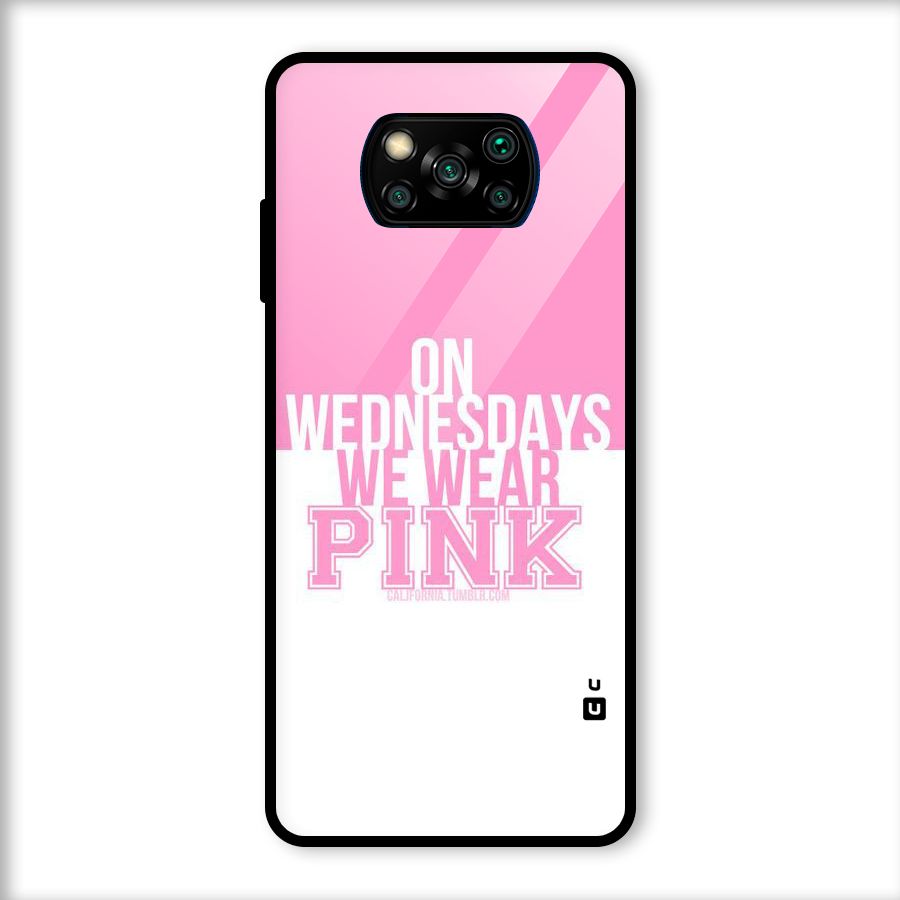 Wear Pink Glass Back Case for Poco X3