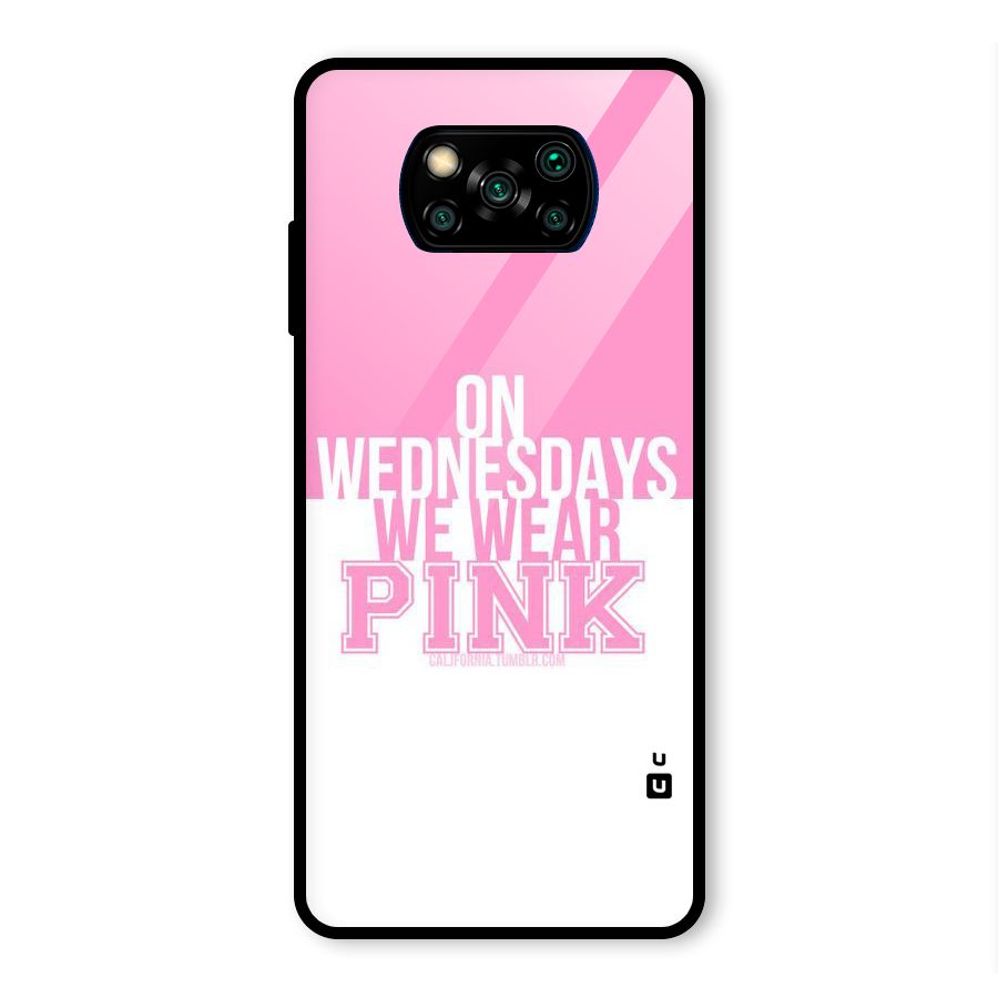 Wear Pink Glass Back Case for Poco X3 Pro