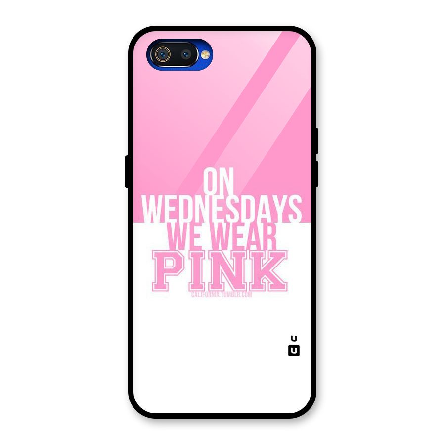 Wear Pink Glass Back Case for Realme C2