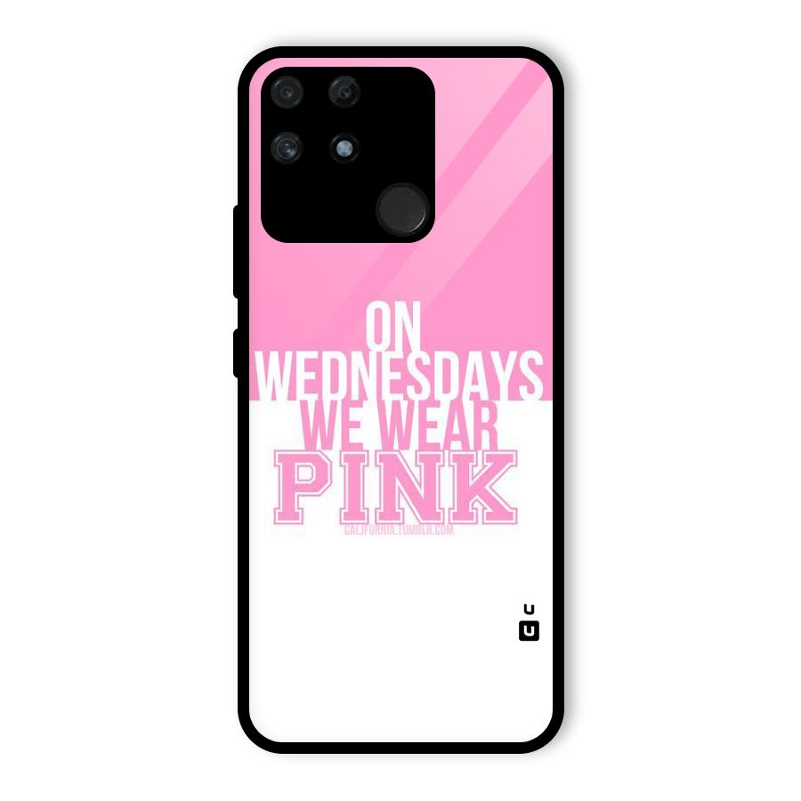Wear Pink Glass Back Case for Realme Narzo 50A