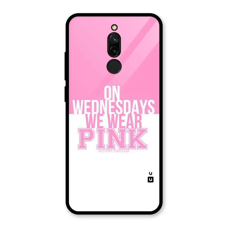 Wear Pink Glass Back Case for Redmi 8
