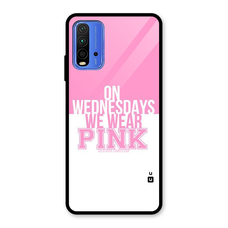 Wear Pink Glass Back Case for Redmi 9 Power