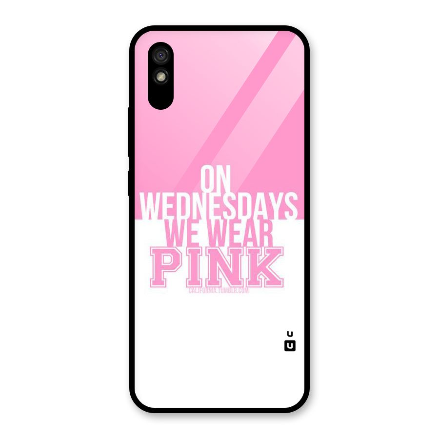 Wear Pink Glass Back Case for Redmi 9i