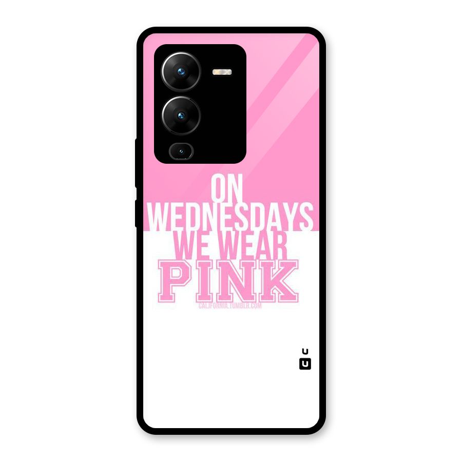 Wear Pink Glass Back Case for Vivo V25 Pro