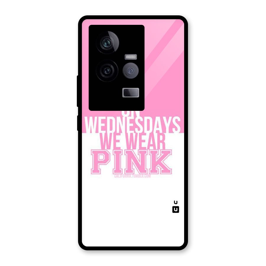 Wear Pink Glass Back Case for Vivo iQOO 11 5G