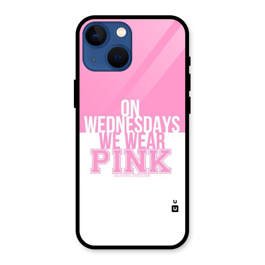 Wear Pink Glass Back Case for iPhone 13 Mini
